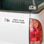 Mutsen tegen Mitt Bumpersticker (Op Truck)