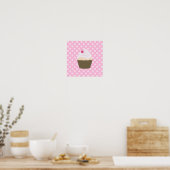 Mutsige Cupcake Poster (Keuken)