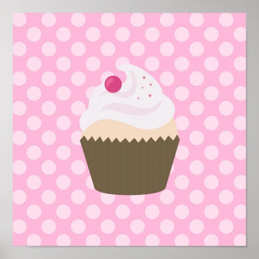 Mutsige Cupcake Poster (Voorkant)