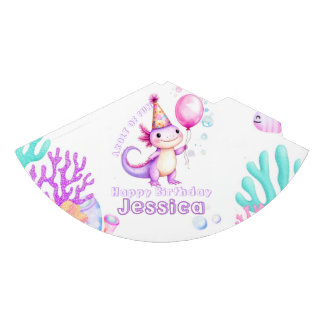 Mutsje voor Axolotl-verjaardagsfeestje Feesthoedjes
