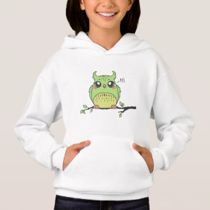 Mutsloze trui voor meisjes met uil - Fantasievol b