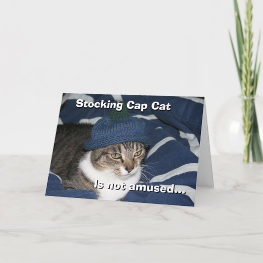 Mutsskat is niet geamuseerd kaart (Voorkant)