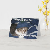 Mutssok kat is niet geamuseerd kaart (Gele Bloem)