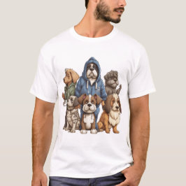 Mutt Hiërarchie: Hoodie Boss Voorzit! T-shirt