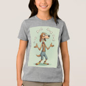 Mutt-Juggler beroemd gemaakt door Natasha Us Tri-Blend Shirt (Voorkant)