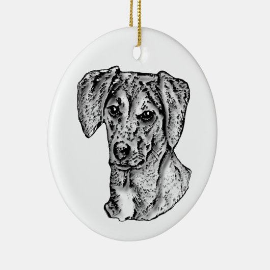 Mutt Keramisch Ornament (Rechts)