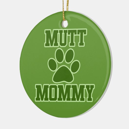 Mutt Mommy Keramisch Ornament (Links)