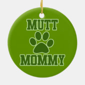 Mutt Mommy Keramisch Ornament (Achterkant)