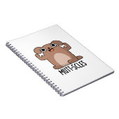 Mutt-scles Grappige dier Honden grap Notitieboek (Rechterzijde)