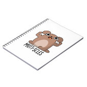 Mutt-scles Grappige dier Honden grap Notitieboek (Linkerzijde)