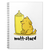 Mutt-stard Funny Doggy Mustard Pun Notitieboek (Voorkant)