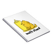 Mutt-stard Grappige Hond Mosterd Standaard Notitieboek (Rechterzijde)