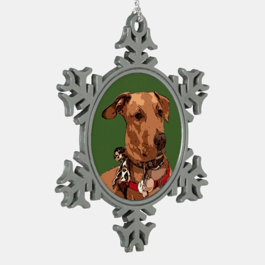 MUTT TIN SNEEUWVLOK ORNAMENT (Links)