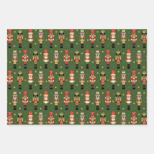 Muttcracker Christmas - Dog Nutcrackers Inpakpapier Vel (Voorkant)