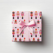 Muttcracker Kerstmis - Roze Hond Notenkrakers Cadeaupapier