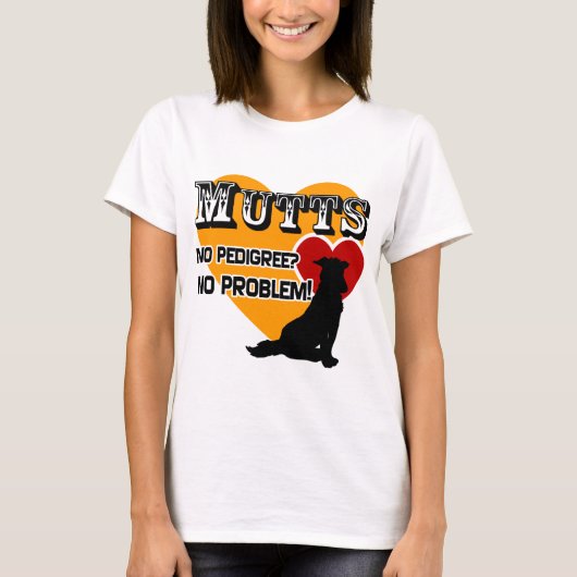 Mutten: Geen stamboek? Geen probleem! T-shirt (Voorkant)