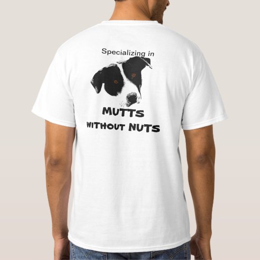 Mutten zonder noten t-shirt (Achterkant)