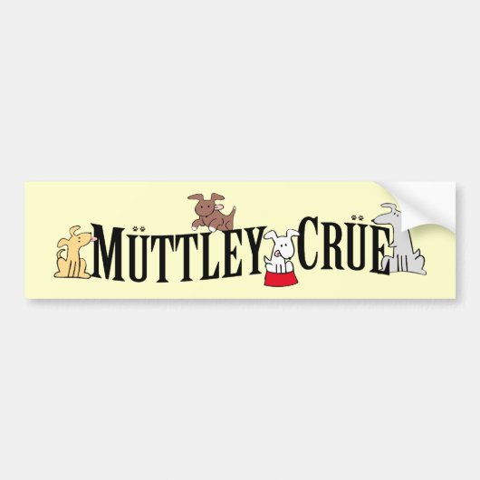 Muttley Crue Bumpersticker (Voorkant)