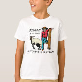 Mutton Buster Rodeo T-Shirt Personaliseren (Voorkant)