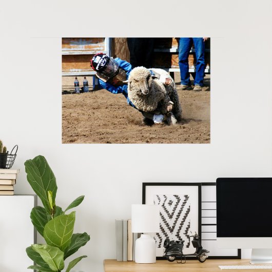 Mutton Buster Tries His Mettle Poster (Thuiskantoor)