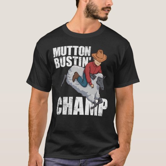 Mutton Bustin' Champ Rodeo State Fair Kids T-shirt (Voorkant)