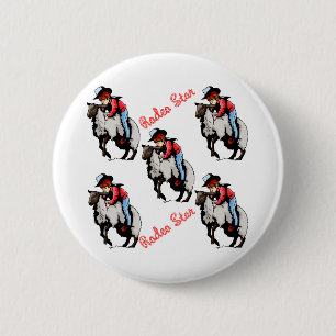 Mutton Busting Button Westerne Party Favors