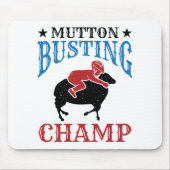 Mutton Busting Champ Sheep Riding Muismat (Voorkant)