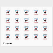 Mutton Busting Champ Sheep Riding Ronde Sticker (Vel)