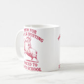 Mutton Busting School Quote Sheep Riding Rodeo Koffiemok (Voorkant links)