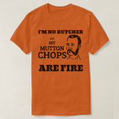 Mutton Chops is vuur T-shirt (Design voorkant)