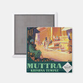 Muttra ~ Krishna Temple Magneet (Voorkant / Achterkant)