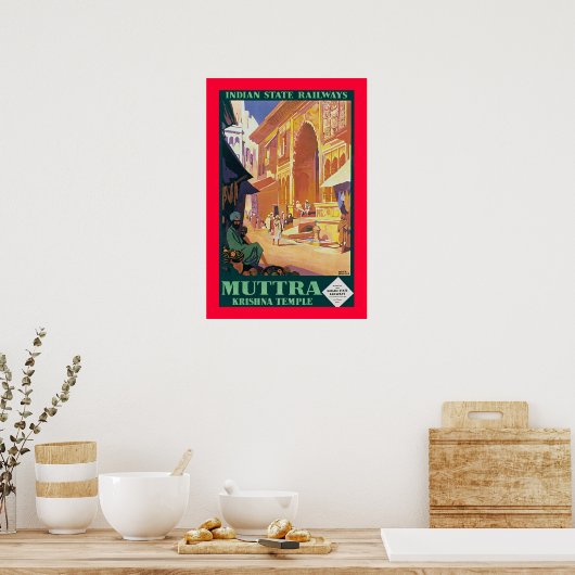 Muttra ~ Krishna Temple Poster (Keuken)