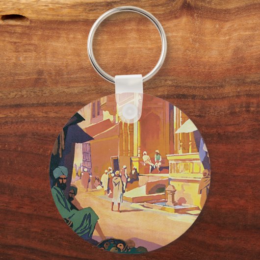 Muttra ~ Krishna Temple Sleutelhanger (Voorkant)