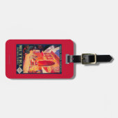 Muttra Krishna Temple Travel Poster Bagagelabel (Voorkant horizontaal)