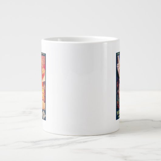 Muttra Krishna Temple Travel Poster Grote Koffiekop (Voorkant)