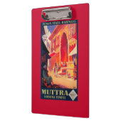 Muttra Krishna Temple Travel Poster Klembord (Links)
