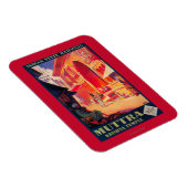 Muttra Krishna Temple Travel Poster Magneet (Rechterzijde)