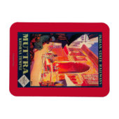 Muttra Krishna Temple Travel Poster Magneet (Horizontaal)