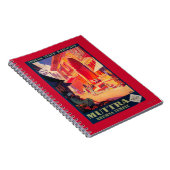 Muttra Krishna Temple Travel Poster Notitieboek (Rechterzijde)