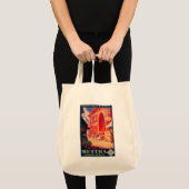 Muttra Krishna Temple Travel Poster Tote Bag (Voorkant (product))