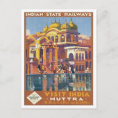  Muttra Mathura India Briefkaart (Voorkant)