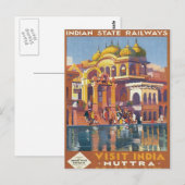  Muttra Mathura India Briefkaart (Voorkant / Achterkant)