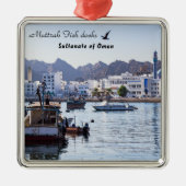 Muttrah Fish docks - Muscat, Oman Metalen Ornament (Voorkant)