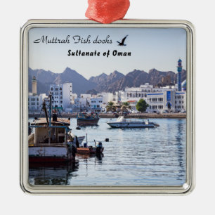 Muttrah Fish docks - Muscat, Oman Metalen Ornament