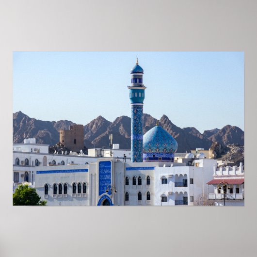 Muttrah-moskee - Muscat, Oman Poster (Voorkant)