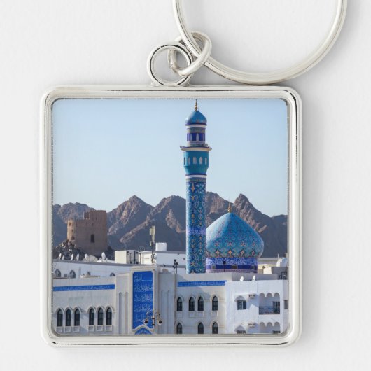 Muttrah-moskee - Muscat, Oman Sleutelhanger (Voorkant)