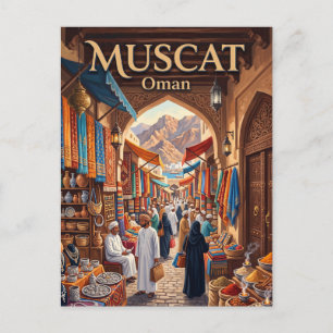 Muttrah Souq Muscat Oman Briefkaart