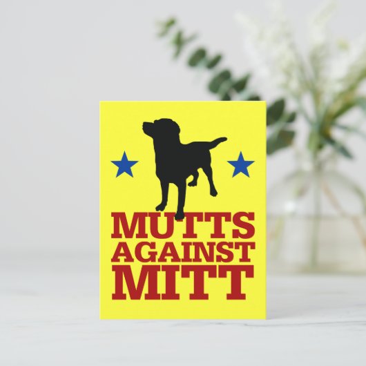Mutts against Mitt Briefkaart (Staand voorkant)