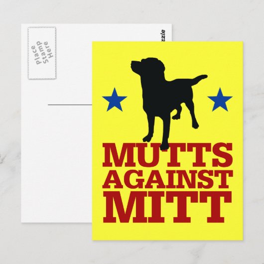 Mutts against Mitt Briefkaart (Voorkant / Achterkant)