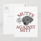 Mutts against Mitt Briefkaart (Voorkant / Achterkant)
